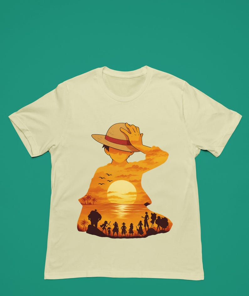 One Piece Inspired Unisex Tee - Perfect for Anime Fans, Casual Wear, Gifts, Summer Outfits, Luffy Fan Art, One Piece Fan Art, Straw Hat