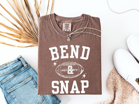 Football Season Tee, Bend And Snap Football T-Shirt, Sports Season, College Football Tee, Fall Season, Retro Football Tee