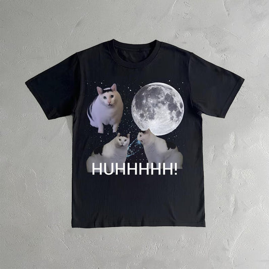 Huh Cat Meme Shirt - Funny Cat Graphic Tee - Huh Cat Funny T-Shirt - Meme Shirt - Gift For Cat Lovers