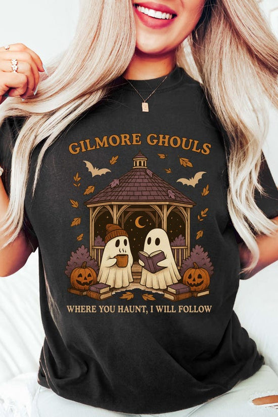 Gilmore Ghouls Shirt, Where You Haunt I Will Follow Shirt, Cute Ghost Halloween Tee, Spooky Fall Shirt, Autum Shirt, Ghost Couple Gift, T-Shirt