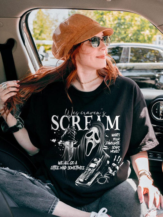 Vintage Ghostface Halloween Shirt, Scream Movie Shirt, Horror Movie Shirt, Scary Movie Shirt, Horror Movie Characters Shirt, T-Shirt