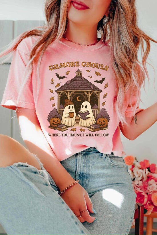 Gilmore Ghouls Shirt, Where You Haunt I Will Follow Shirt, Cute Ghost Halloween Tee, Spooky Fall Shirt, Autum Shirt, Ghost Couple Gift, T-Shirt