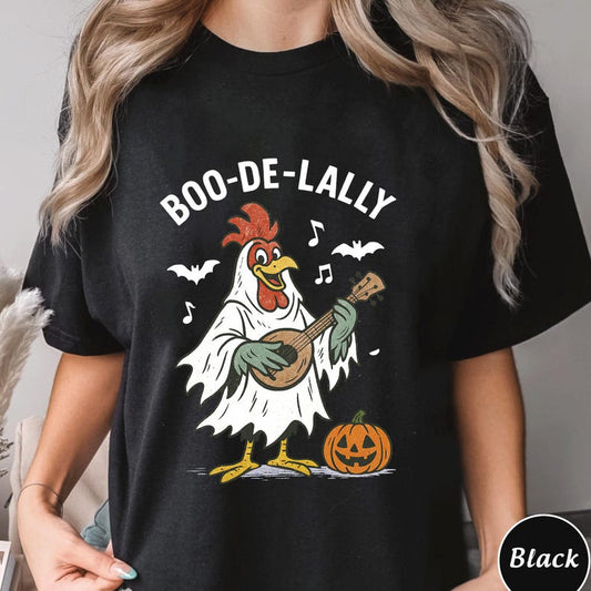 Boo De Lally Chicken Halloween Shirt, T-Shirt