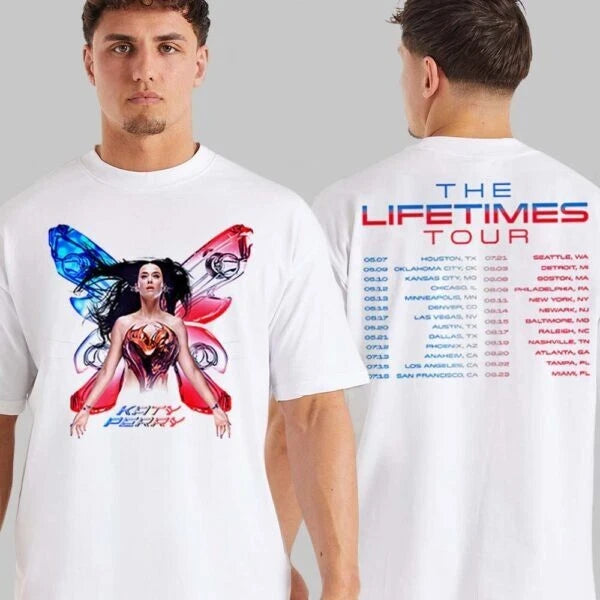HOT!!! Katy Perry The Lifetimes Tour 2025 Butterfly Tshirt