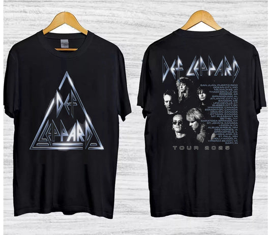 SALE!!! The Glow 2025 Tour Date Def Leppard T-Shirt reprint